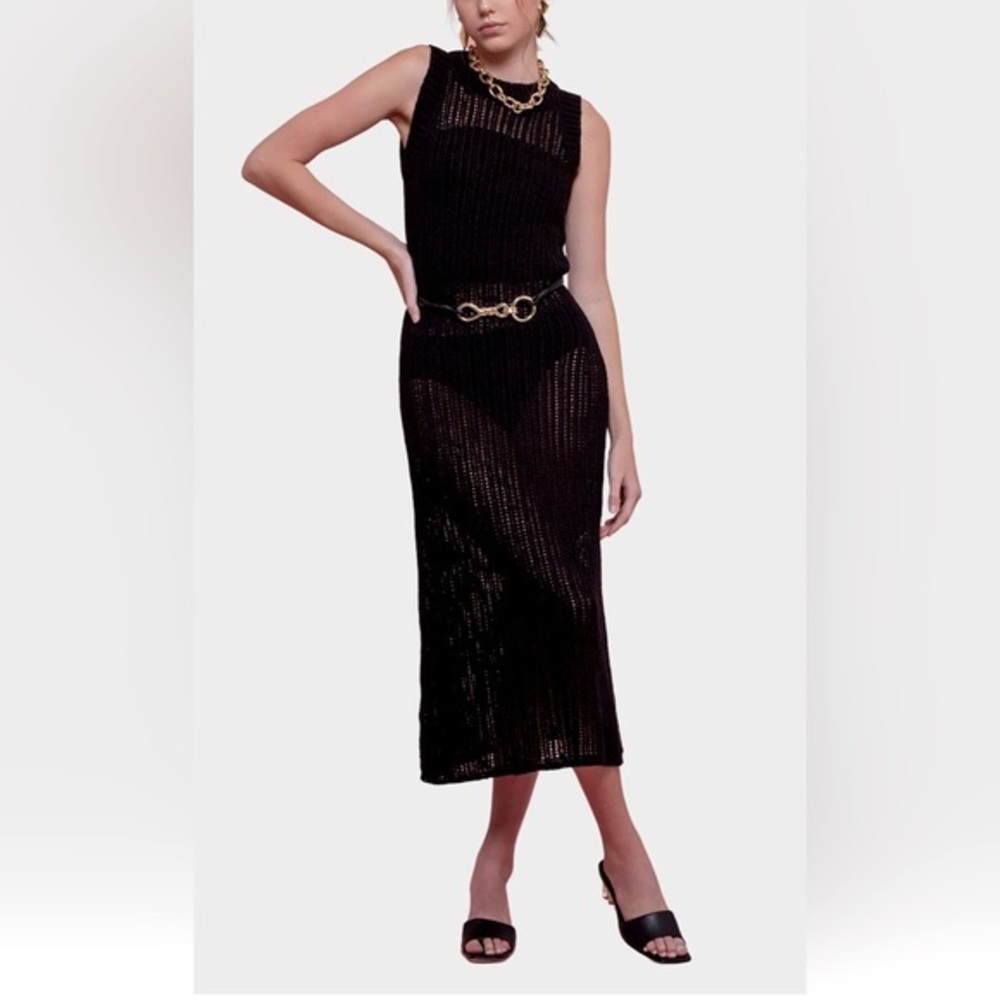 NEW…Blu Pepper By the River Knit Midi Dress